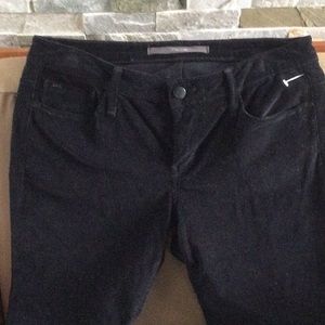 Joe’s thin wale black corduroy straight leg jeans